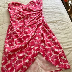 Milly Pink Floral Dress, Size 4